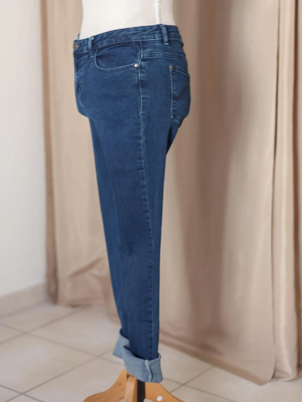 Jean regular Denim blauw zwart - Maat 34 - Goede staat – photo 3
